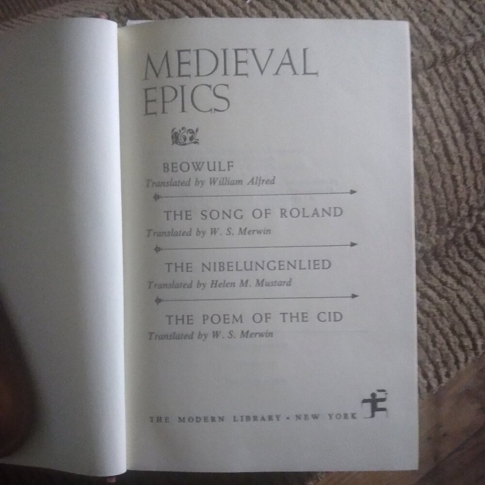 Classic Medieval Epics Anthology Book